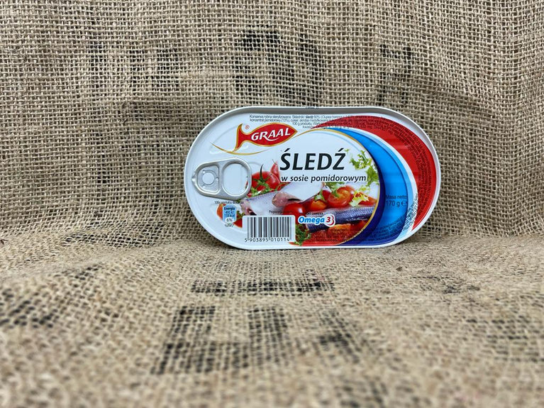 Sledz w sosie pomidorowym Graal 170g