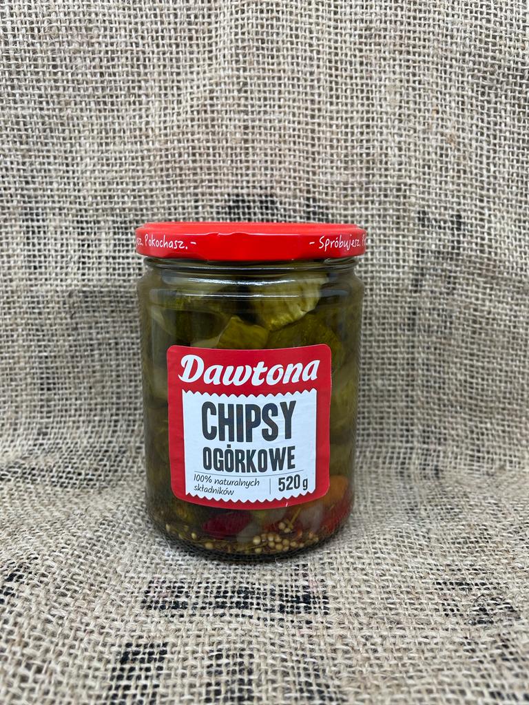 Chipsy Ogorkowe Dawtona 520g