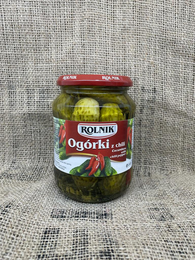 Ogorki z chilli Rolnik 650g