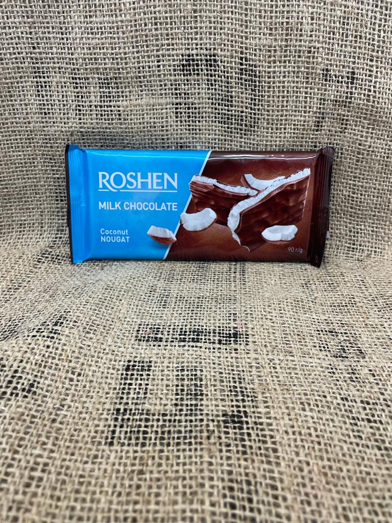 Coconut milk chocolate Roshen 90g