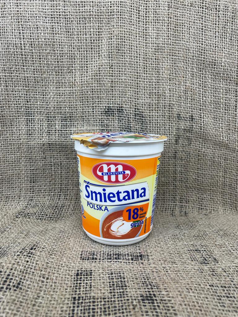 Smietana 18% Mlekovita 400g