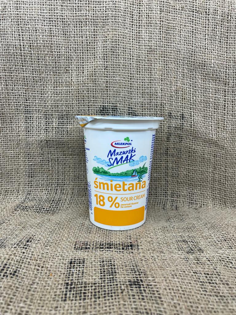 Smietana 18% Mlekpol 400g